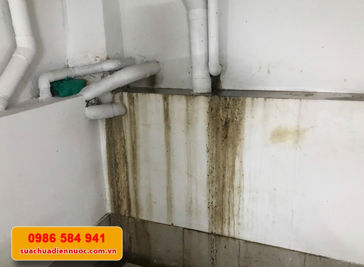 Đơn vị siêu âm rò rỉ nước trong đường ống âm tường, âm nền